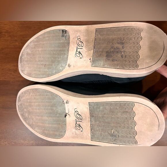 Filling Pieces High Top Sneakers US 11.5–12 Navy Suede Leather Handmade Portugal - Picture 8 of 14